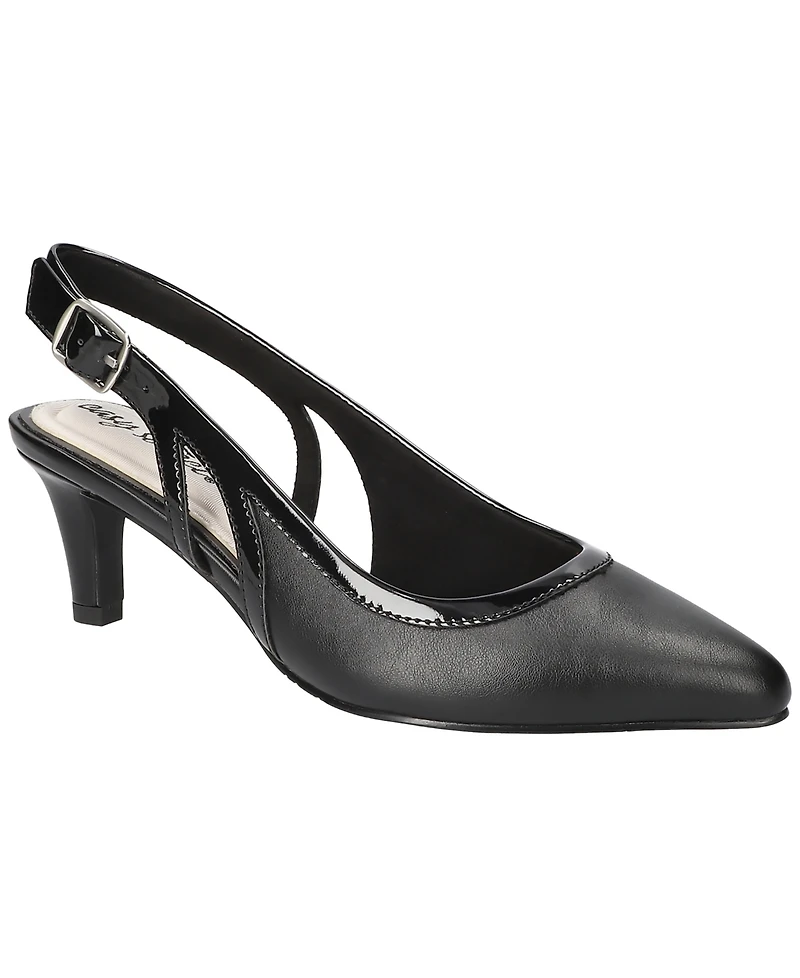 Easy Street Women's Glisten Buckle Slingback Pumps