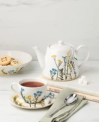 Lenox Wildflowers Tea Cup & Saucer, Set of 4