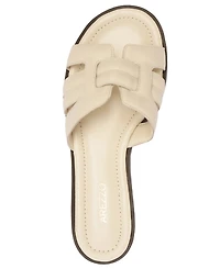 Arezzo Women's Hanna Round Toe Flat Sandals