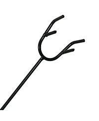 Indoor/Outdoor Steel Camp Fire Pit or Fireplace Log Poker Stick Tool with Wooden Handle - 26"