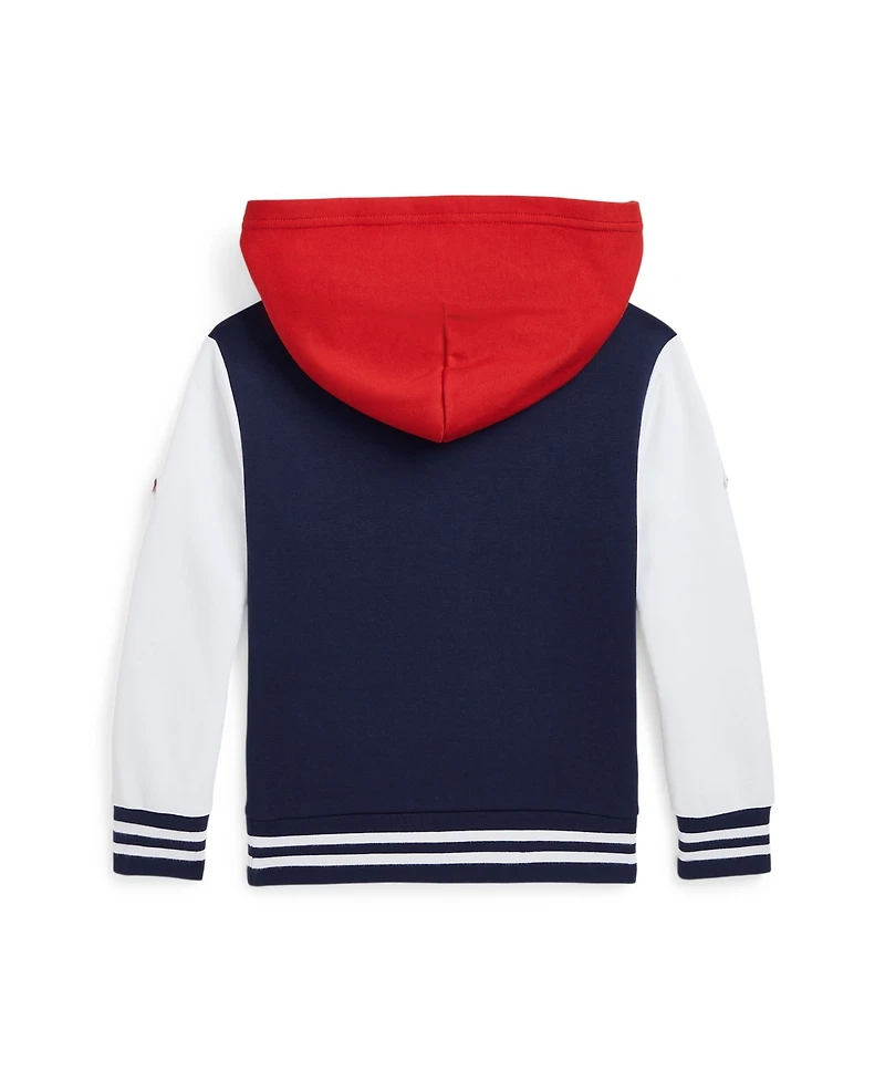 Polo Ralph Lauren Little Boys Baseball Logo Double Knit Hoodie