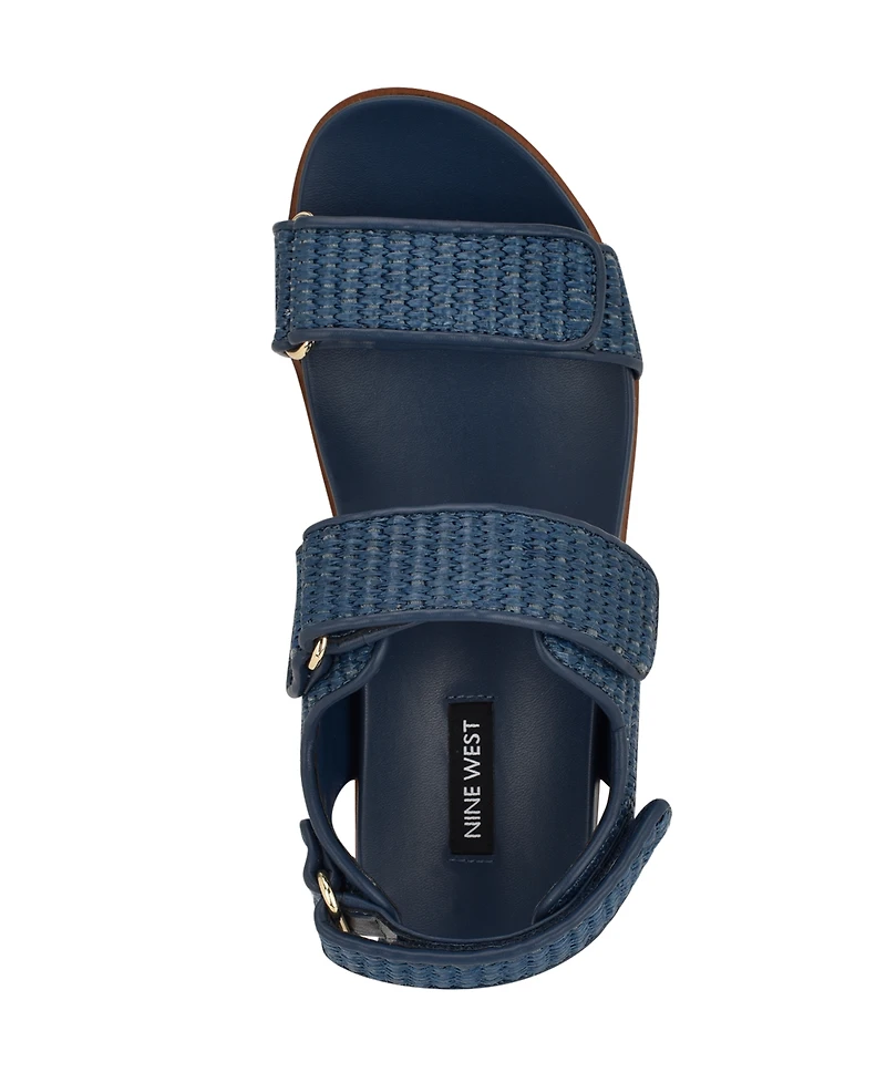 Nine West Women's Heavin Woven Platform Wedge Sandals