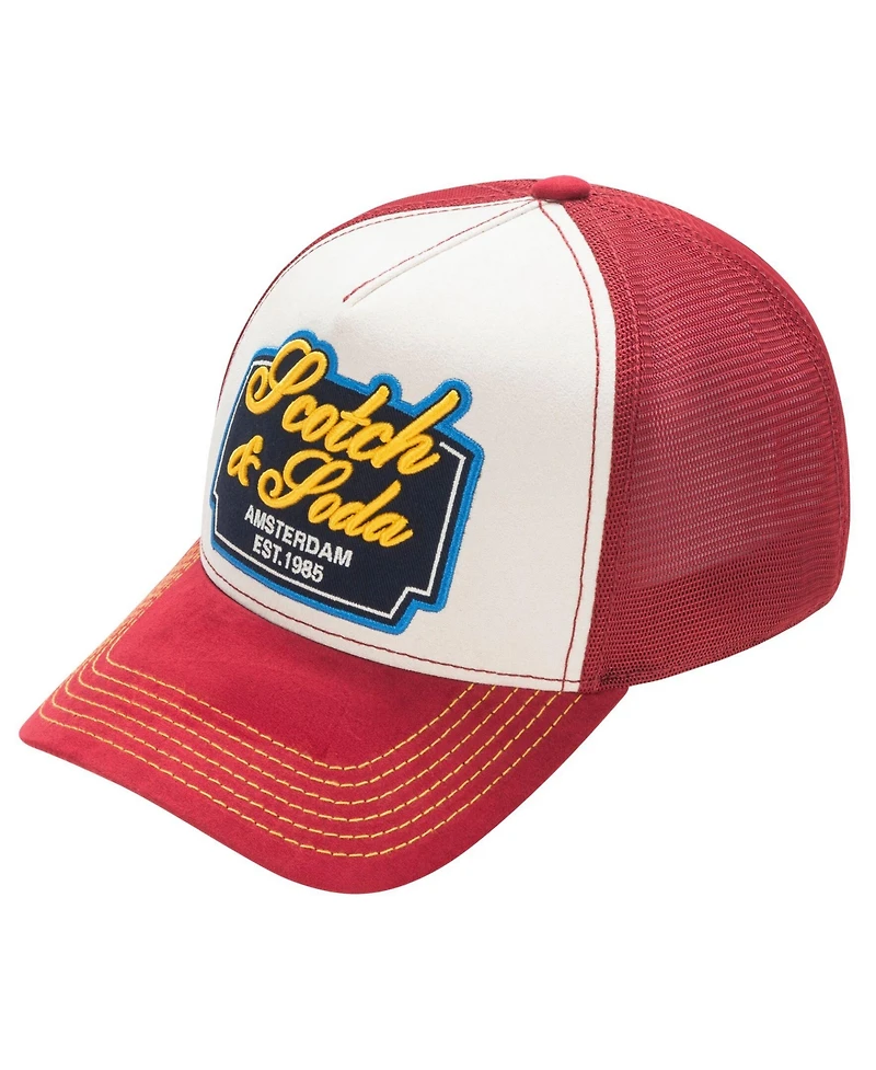 Scotch & Soda Men's Arena Adjustable Trucker Cap