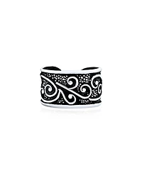 Bling Jewelry Celtic Swirl Vine Ear Cuff Cartilage Earring Non-Pierced Silver