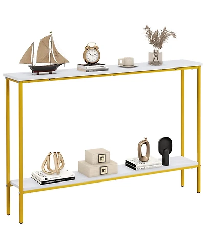 Console Table with Shelf with Dual Anti-Tipping Kits