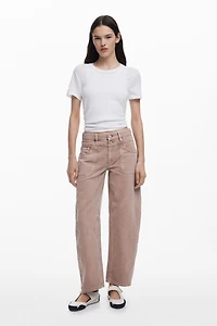 Desigual Women's Balloon jeans with double waist