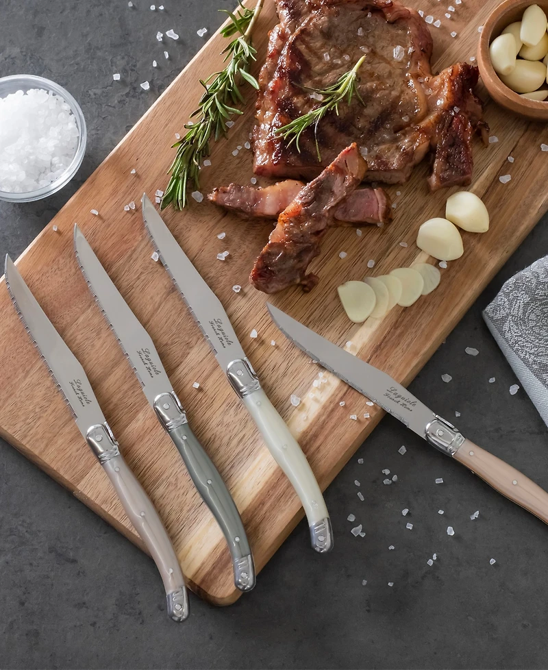French Home Laguiole Steak Knives, Set of 4