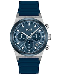 Hugo Boss Men's Candor Quartz Chronograph Silicone Watch