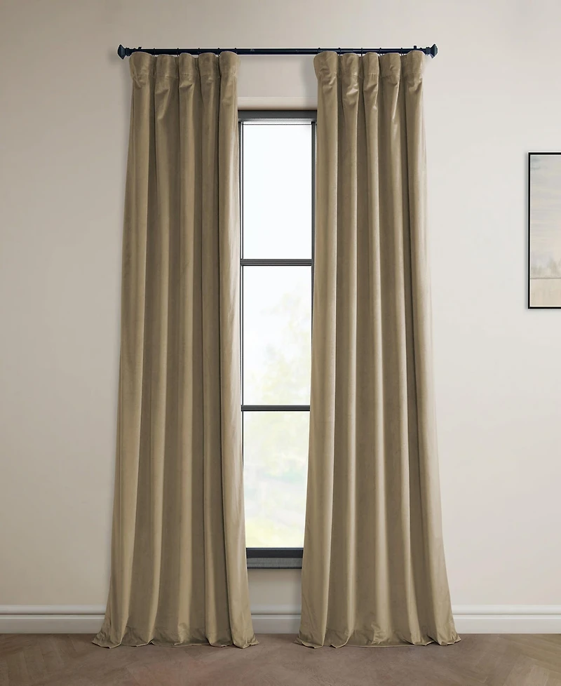 Half Price Drapes Heritage Plush Velvet Room Darkening Curtain