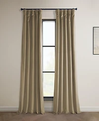 Half Price Drapes Heritage Plush Velvet Room Darkening Curtain