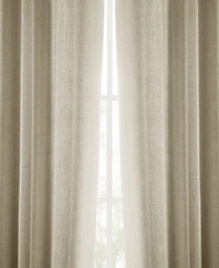 Half Price Drapes Sepia Tan Italian Faux Linen Room Darkening Curtain