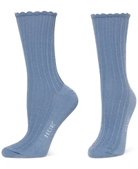 Hue Women's 3-Pk. Scalloped Pointelle Crew Socks