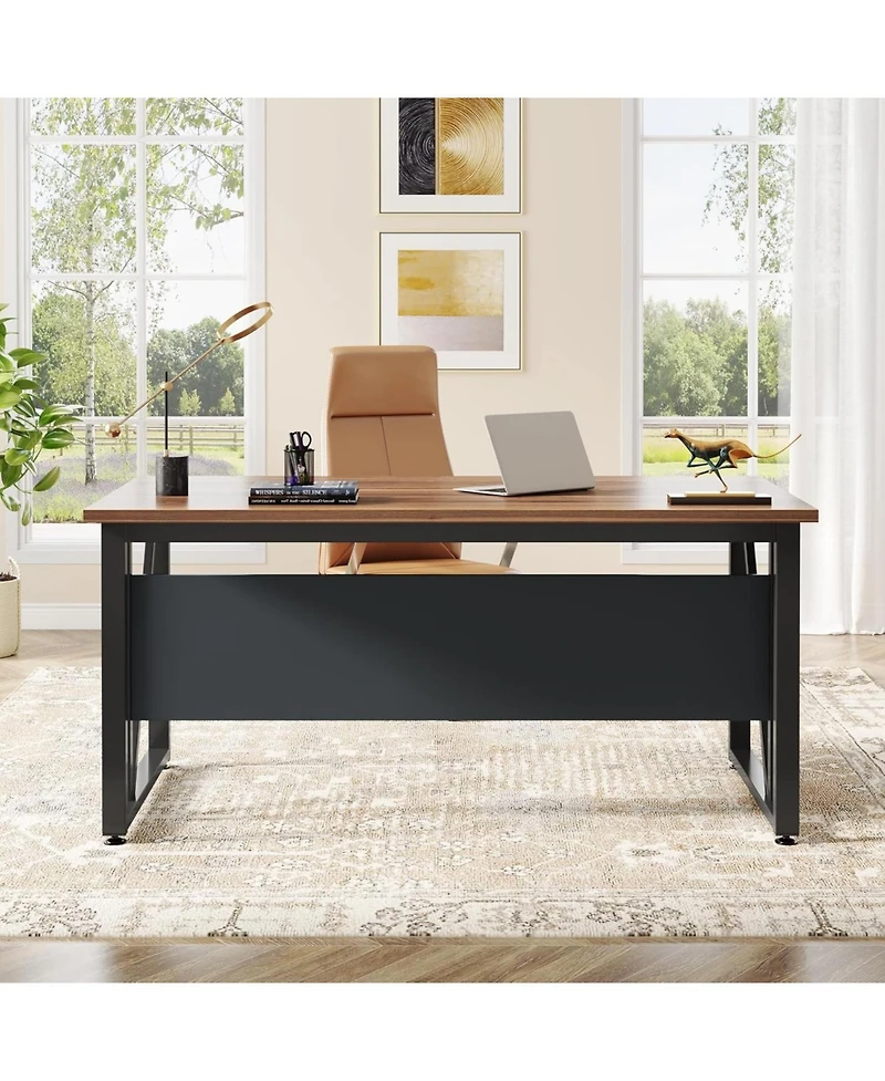 Tribesigns 55 inches Simple Computer Desk,Modern Home Office Desk Writing Table for Workstation