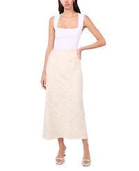 Parker Women's The Londyn Lace Slit-Back Midi Skirt