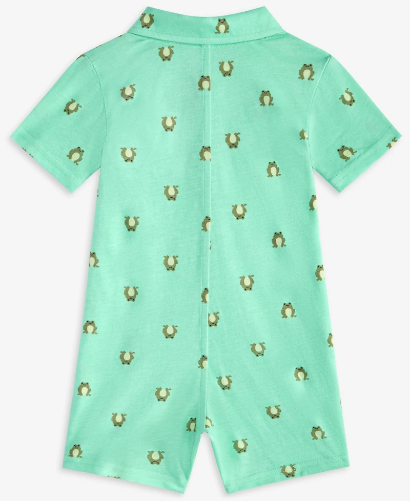 Baby Boys Jump Frog-Print Sunsuit, Exclusively at Macy's