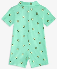 Baby Boys Jump Frog-Print Sunsuit, Exclusively at Macy's