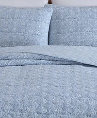 Nautica Floral Park Reversible 3-Pc. Quilt Set, Full/Queen