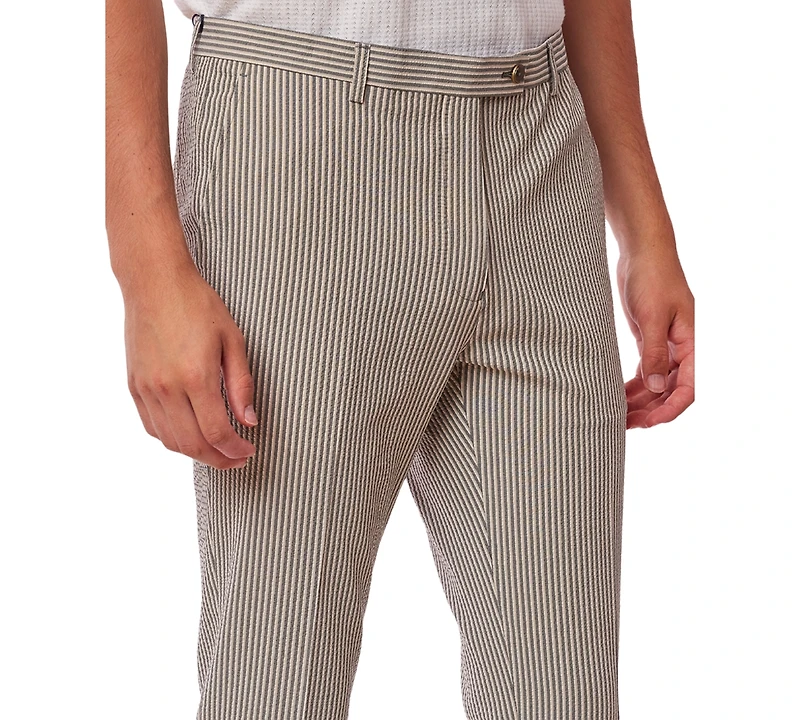 Paisley & Gray Men's Downing Slim Fit Seersucker Pants
