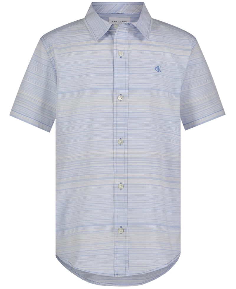 Calvin Klein Big Boys Mini Stripe Shirt