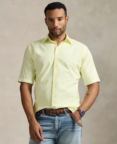 Polo Ralph Lauren Men's Big & Tall Mineral-Dyed Oxford Shirt