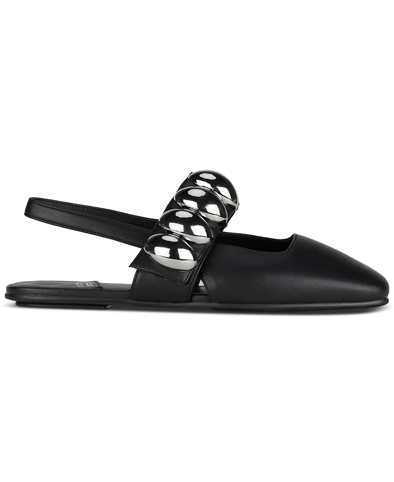 Jeffrey Campbell Manon Dome-Studded Slingback Flats