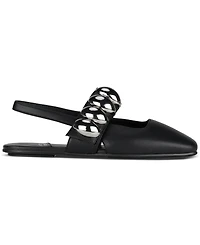 Jeffrey Campbell Manon Dome-Studded Slingback Flats