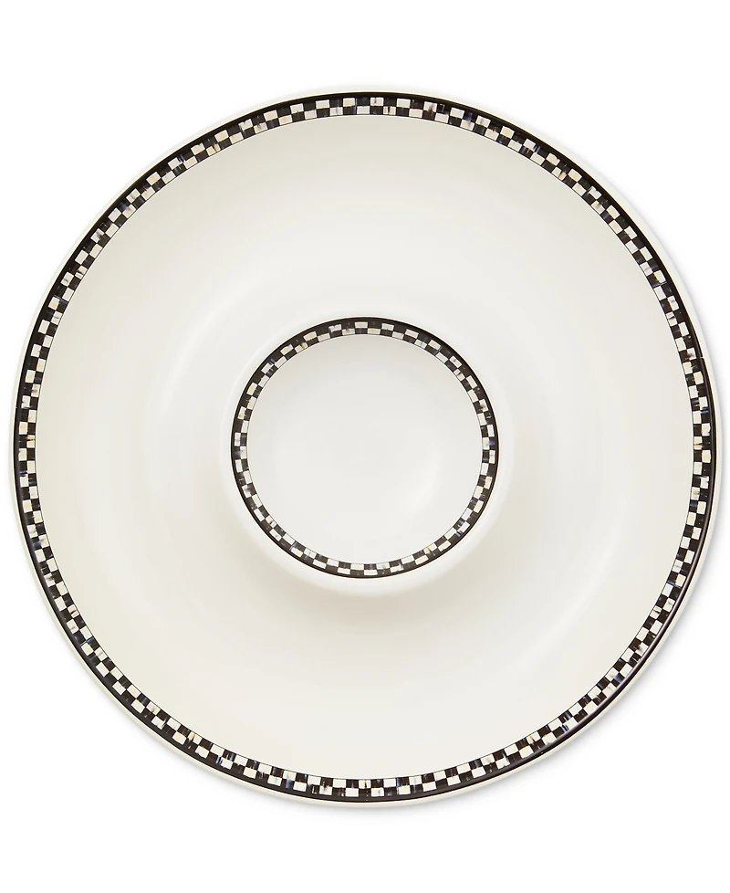 MacKenzie-Childs Courtly Check Everyday Chip & Dip Bowl