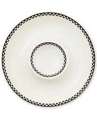 MacKenzie-Childs Courtly Check Everyday Chip & Dip Bowl