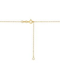 Diamond Hummingbird & Flower Pendant Necklace (1/10 ct. t.w.) in 14k Gold-Plated Sterling Silver, 16" + 2" extender