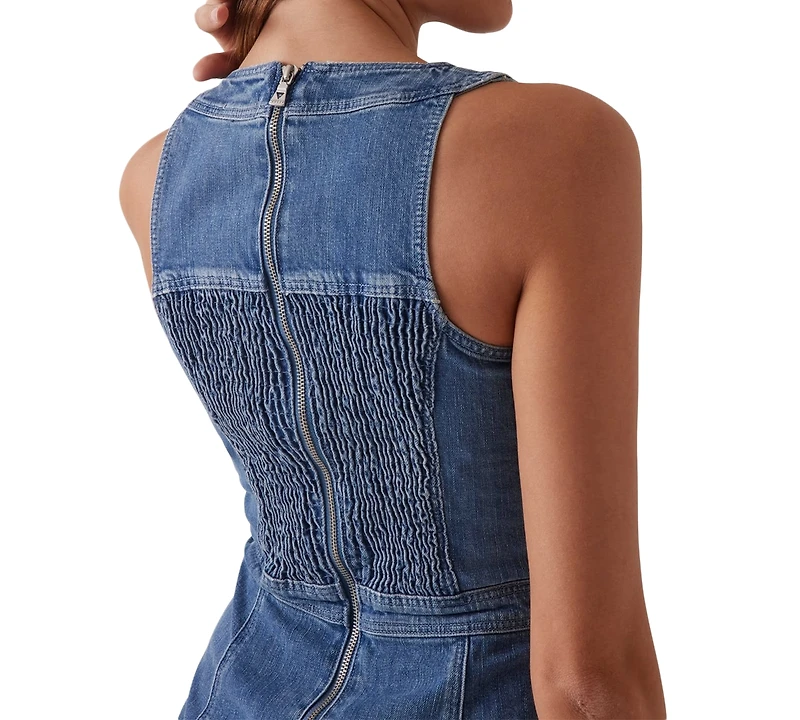 Guess Women's Denim Lace-Up Lisbeth Dress