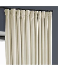 Half Price Drapes Extra Wide Heritage Plush Velvet Room Darkening Curtain