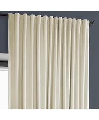 Half Price Drapes Extra Wide Heritage Plush Velvet Room Darkening Curtain