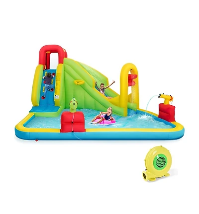 Outdoor Inflatable Water Bounce House Fun Splash Playset for Kids