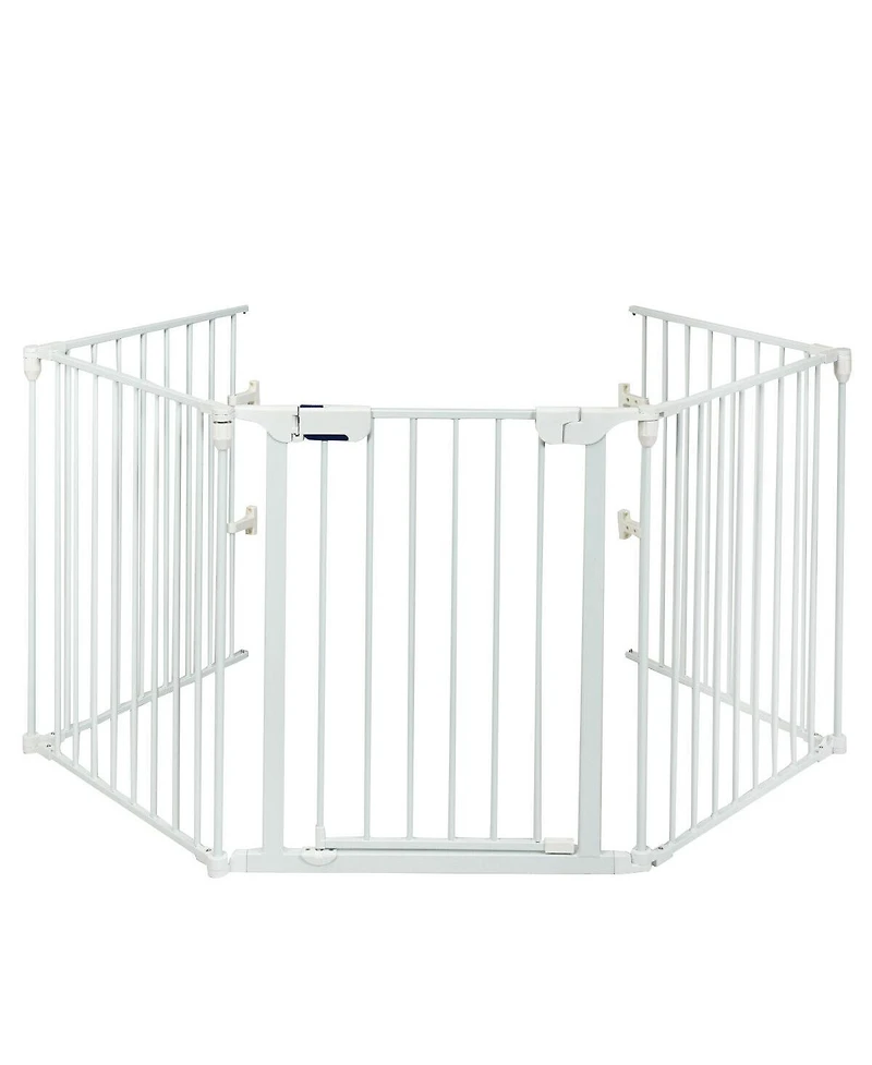 115 Inch Length 5 Panel Adjustable Wide Fireplace Fence