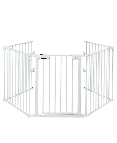 115 Inch Length 5 Panel Adjustable Wide Fireplace Fence