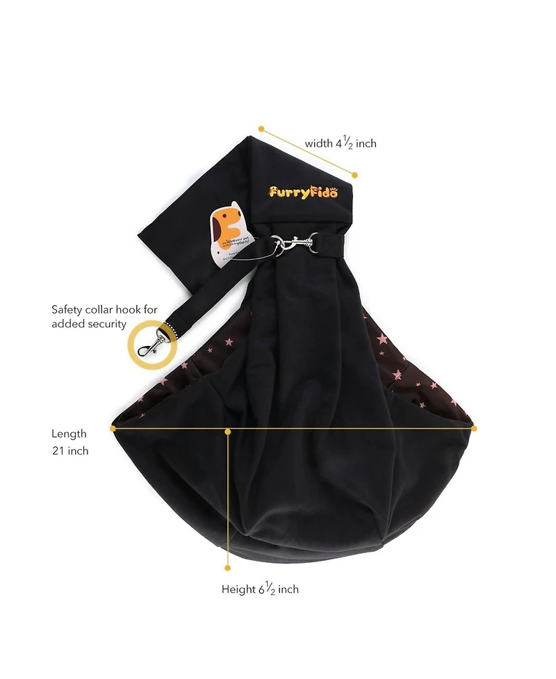Furry Fido Classic Pet Sling - Reversible Slings
