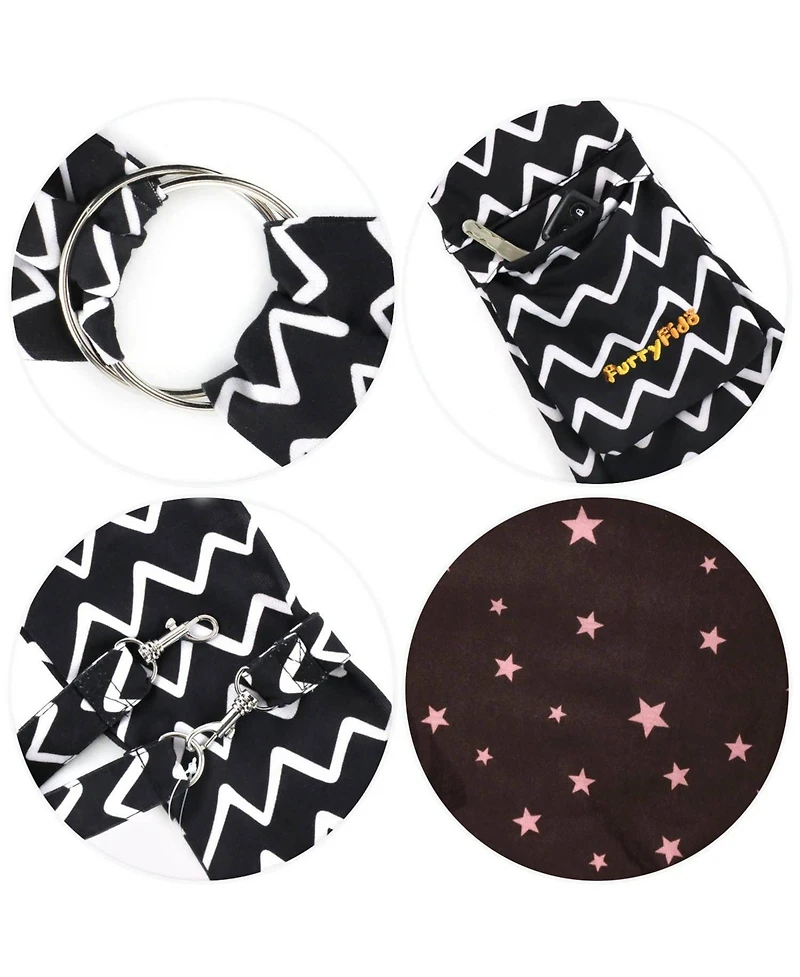 Furry Fido Adjustable Pocket Pet Sling - Chevron
