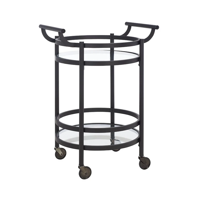 Sienna 2 Tier Round Bar Cart