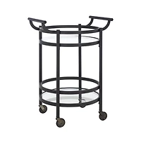 Sienna 2 Tier Round Bar Cart