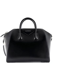 Pre-Owned Givenchy Antigona Bag Glazed Leather