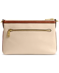 Coach Refined Pebble Leather Legacy Zip Top Smal Crossbody