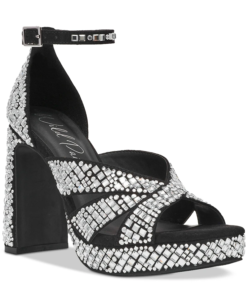 Wild Pair Lydiaa Embellished Platform Dress Sandals, Exclusively at Macy's