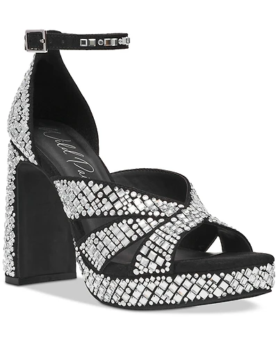 Wild Pair Lydiaa Embellished Platform Dress Sandals, Exclusively at Macy's