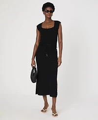 French Connection Women's Nellis Cotton Side-Slit Skirt