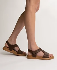 Journee Collection Women's Mira Footbed Flat Sandals