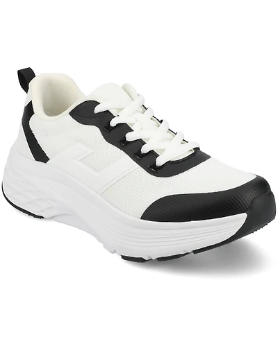 Journee Collection Women's Marshel Lace Up Jogger Sneakers