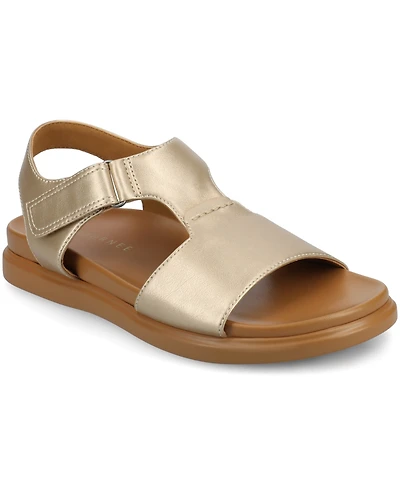 Journee Collection Women's Mira Footbed Flat Sandals