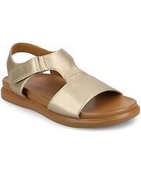 Journee Collection Women's Mira Footbed Flat Sandals
