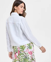 Charter Club Women's 100% Linen Jacket, Created for Macy's