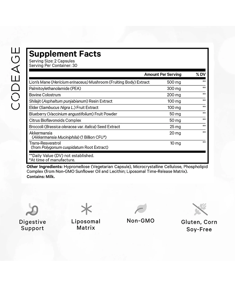 Codeage Glp-Harmony Companion+ Supplement - Glp-1 Agonist Support